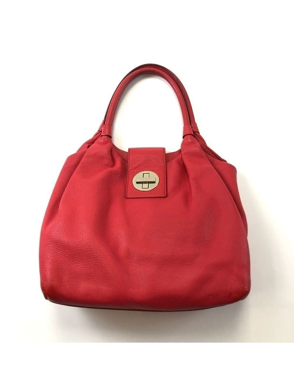 Kate Spade Bexley Jessie leather bag deep pink polka dot lining